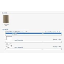 Best LED-boordilistan ulkokulmapala E-302A, alumiini, mattahopea Alumiinilistat|Laattalistat
