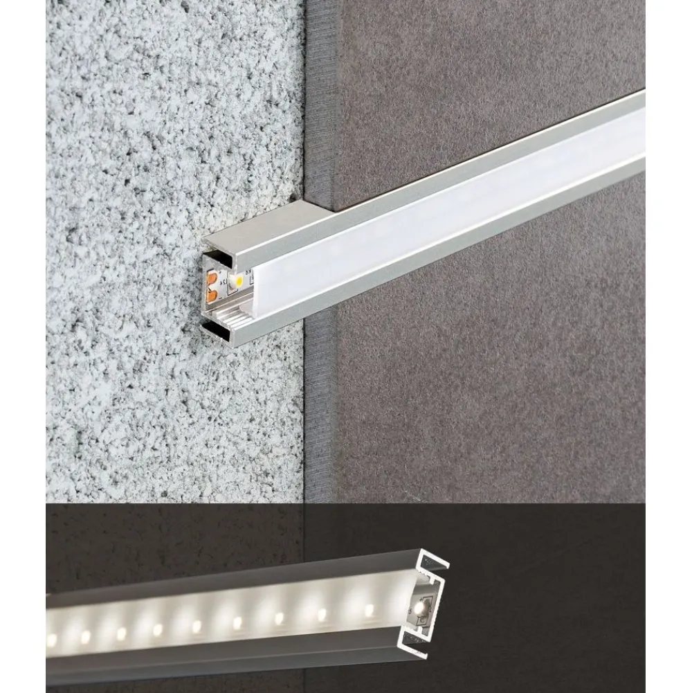 Discount LED-boordilistan ulkokulmapala E-301A, alumiini, eri värejä Alumiinilistat|Laattalistat
