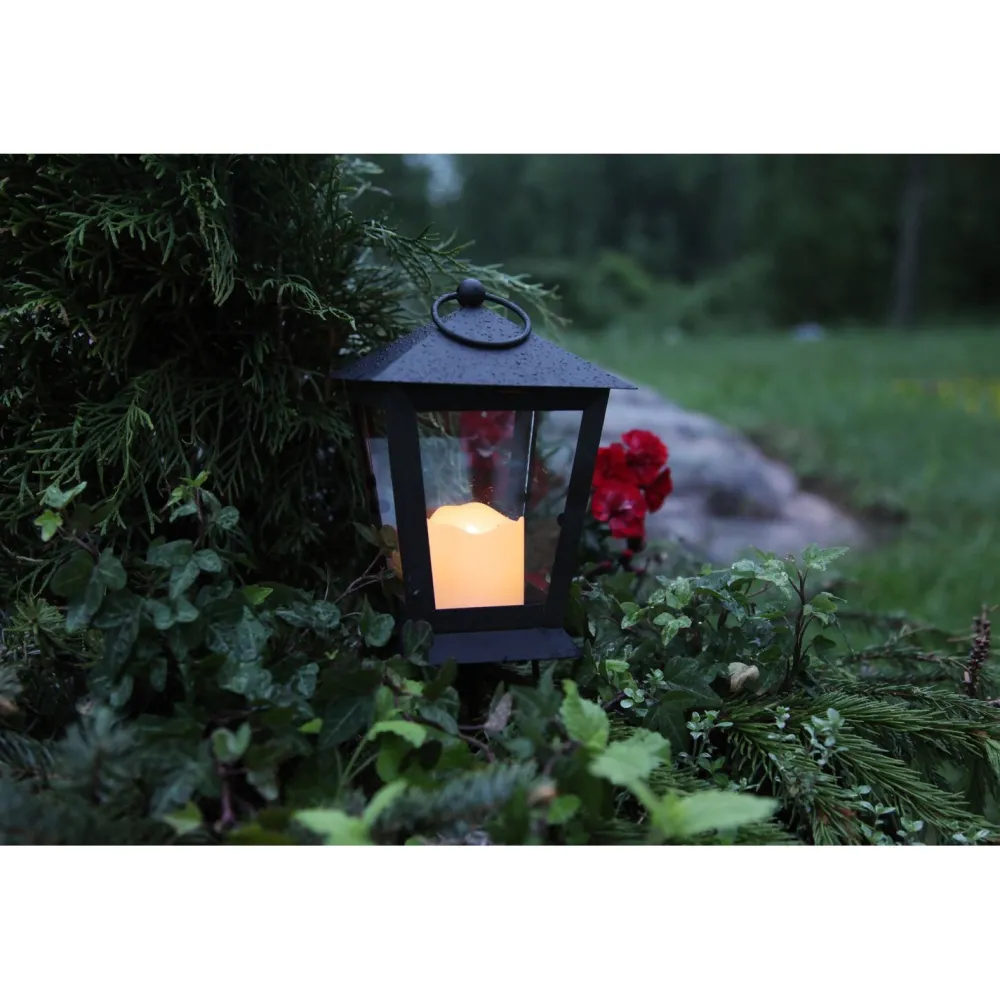 Clearance LED-hautalyhty Serene, 40cm, musta Lyhdyt