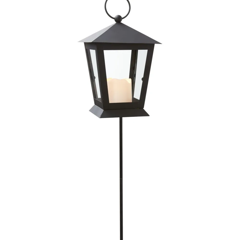 Clearance LED-hautalyhty Serene, 40cm, musta Lyhdyt