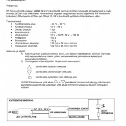 Online LED himmennin langaton RF kaukosäädin 12/24V Led-Muuntajat Ja Led-Tarvikkeet|Led-Valot