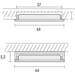 Hot LED-kalustevalaisin LED-LENOX 4000K 5kpl eri värejä Keittiövalaisimet