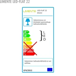 LED-kalustevalaisin LED-Flat 22 7.6 W valkoinen Keittiövalaisimet
