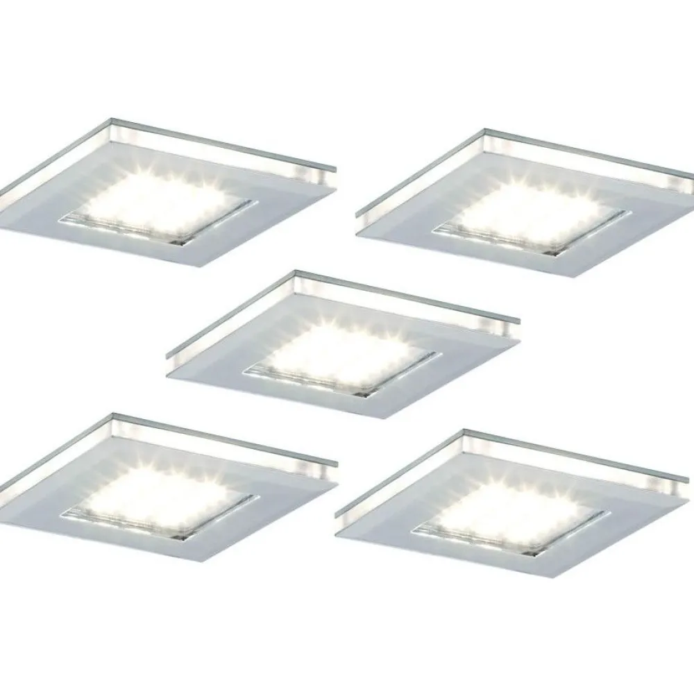 LED-kalustevalaisinsetti LED-Vita 10 5x4.2W 24V kromi*Limente Best
