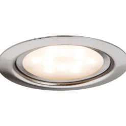 LED-kalustevalaisinsetti Micro Line 3x4,5W Ø 65 mm 3 kpl harjattu teräs Keittiövalaisimet