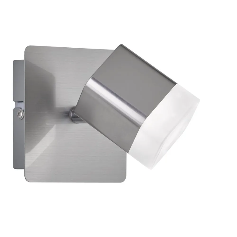 LED-kattospotti Roubaix 115x100x100 mm harjattu teräs*Trio Online
