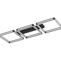 Hot LED-Kattovalaisin Altaflor 3-osainen 100x31,5cm musta Plafondit|Kattovalaisimet