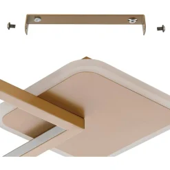 LED-Kattovalaisin Gafares 15W 33x33cm kaukosäädin eri värejä*Eglo Outlet