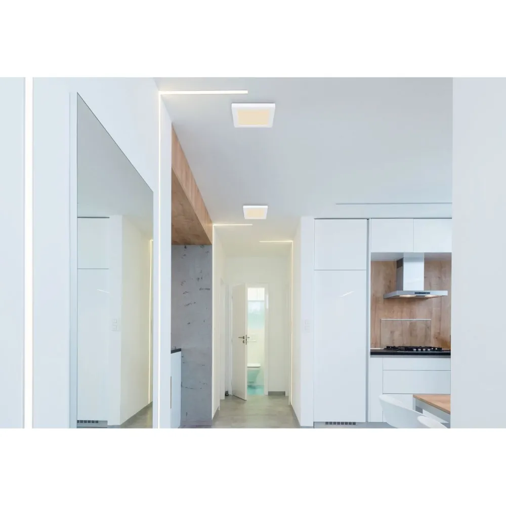 LED-kattovalaisin Lasse, 3000-6500K, neliö, eri kokoja ja värejä*Globo Best