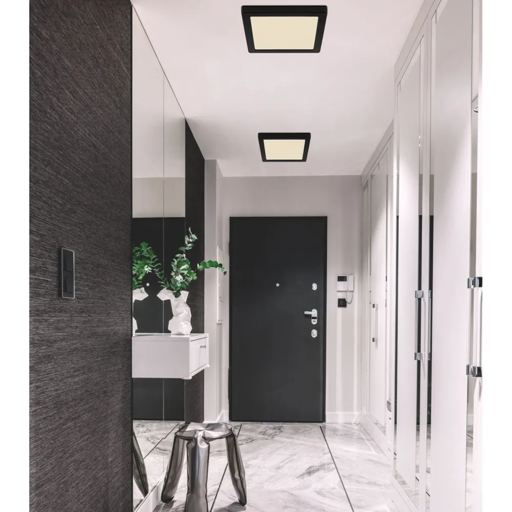 LED-kattovalaisin Lasse, 3000-6500K, neliö, eri kokoja ja värejä*Globo Best