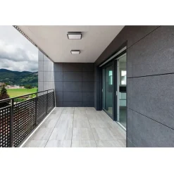 LED-kattovalaisin Beno liiketunnistimella IP54 26x26 cm eri värejä*Kanlux Sale