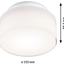 Best LED-kattovalaisin Maro Round, IP44, 3000K, valkoinen Plafondit|Kylpyhuonevalaisimet