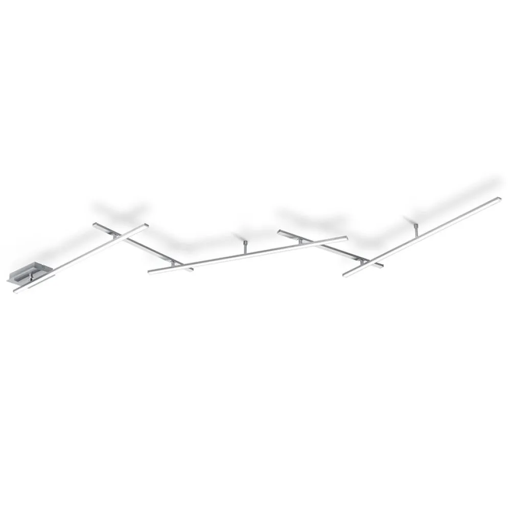 LED-kattovalaisin Indira 65x2450x500 mm harjattu teräs*Trio Hot