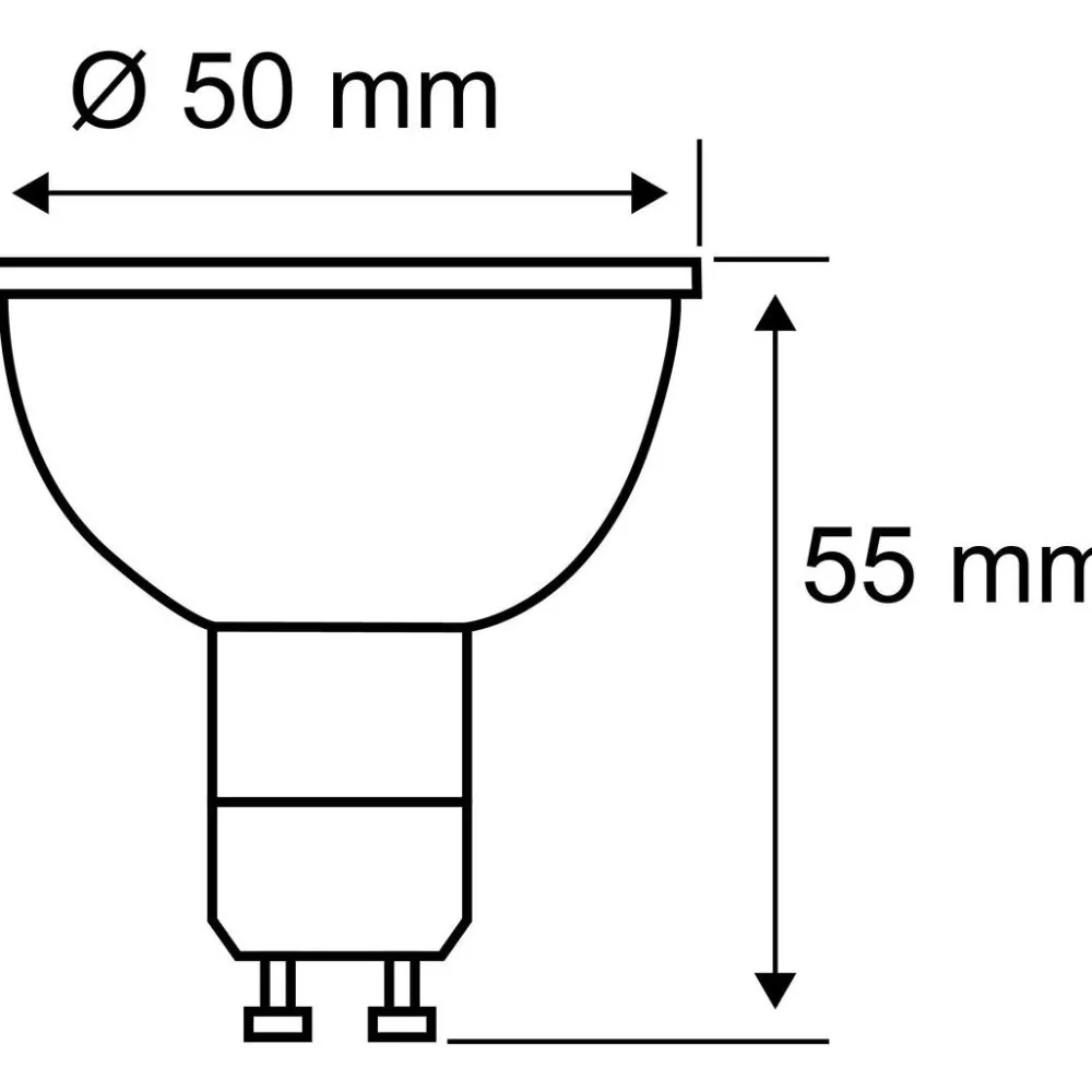 Clearance LED-kohdelamppu Reflector, GU10, 320lm, 4.3W, 2200K, hyönteisystävällinen, hopea Lamput Ja Polttimot