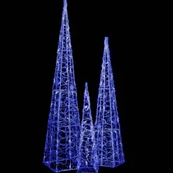 New LED-koristevalokartiosarja akryyli 60/90/120 cm eri värejä Jouluvalot Ja Koristevalot