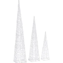 New LED-koristevalokartiosarja akryyli 60/90/120 cm eri värejä Jouluvalot Ja Koristevalot