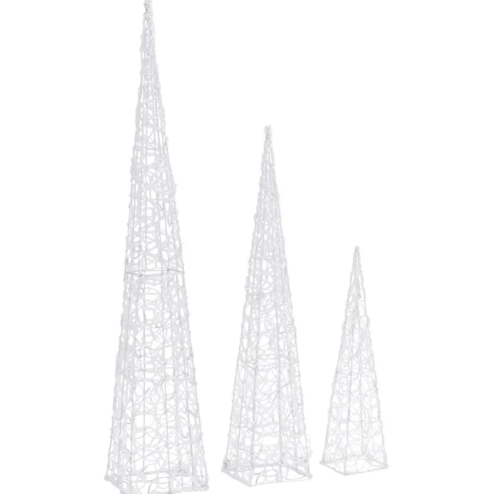 New LED-koristevalokartiosarja akryyli 60/90/120 cm eri värejä Jouluvalot Ja Koristevalot