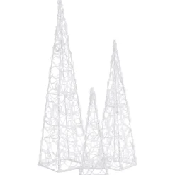 Hot LED-koristevalokartiosarja akryyli 30/45/60 cm eri värejä Jouluvalot Ja Koristevalot
