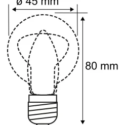 LED-lamppu Drop, E14, 250lm, 2.7W, 2700K, filamentti, himmennettävä, kirkas*Paulmann Discount