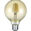 Discount LED-lamppu E27 filament globe 6W 600lm 2700K ruskea Lamput Ja Polttimot