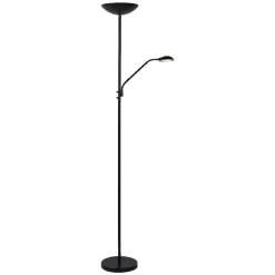Online LED-lattiavalaisin Zenith Ø24,5x180cm 20W himmennettävä musta Lattiavalaisimet