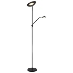 Online LED-lattiavalaisin Zenith Ø24,5x180cm 20W himmennettävä musta Lattiavalaisimet