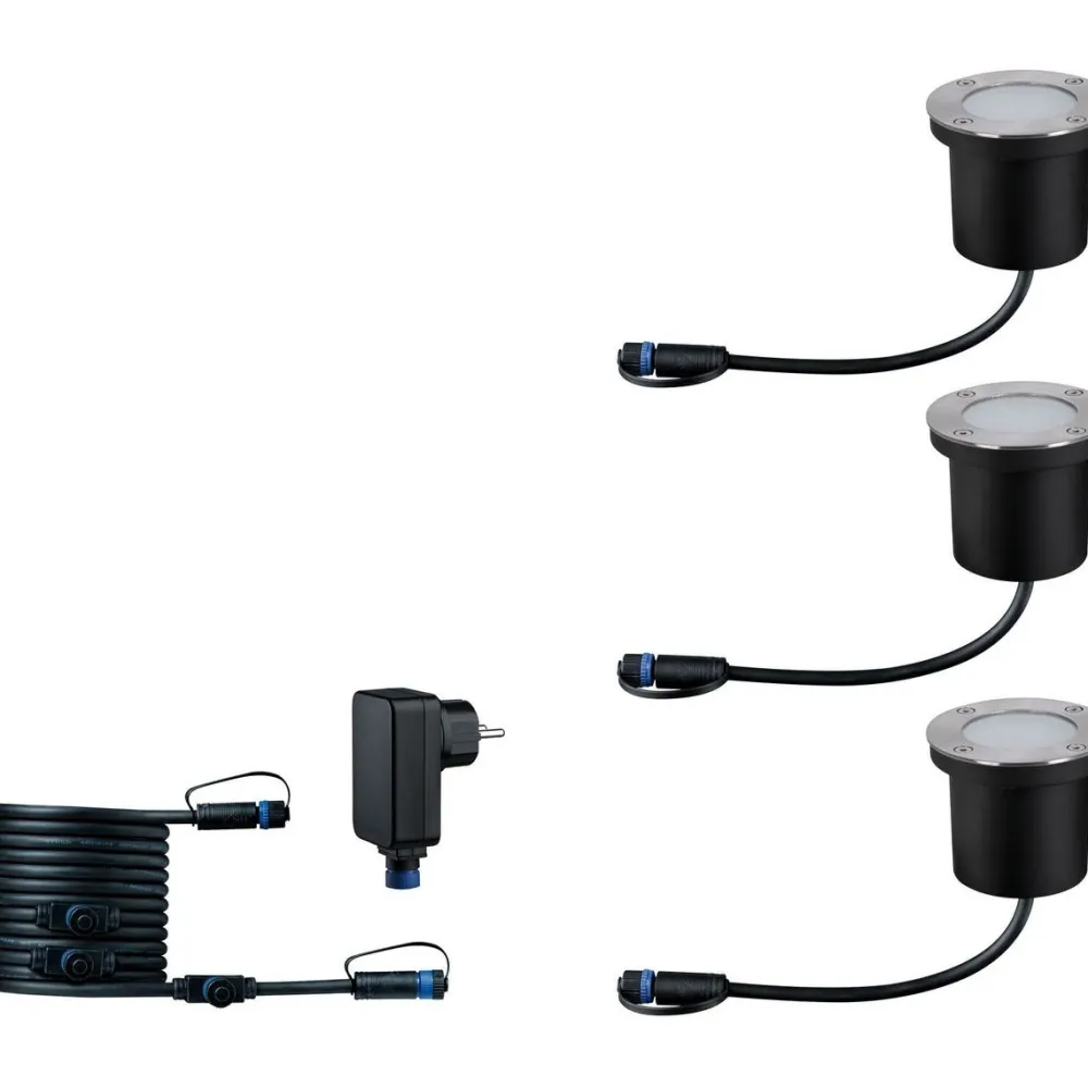 LED-Maavalaisin aloitussetti Plug & Shine upotettava RGBW*Paulmann Outlet