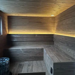 Outlet LED-nauha Elite Sauna 24V 3000K IP67 10W/m 40lm/m 2.5m musta Led-Saunavalot