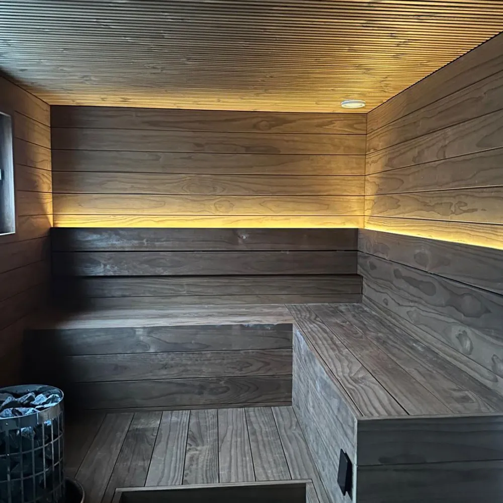Outlet LED-nauha Elite Sauna 24V 3000K IP67 10W/m 40lm/m 2.5m musta Led-Saunavalot
