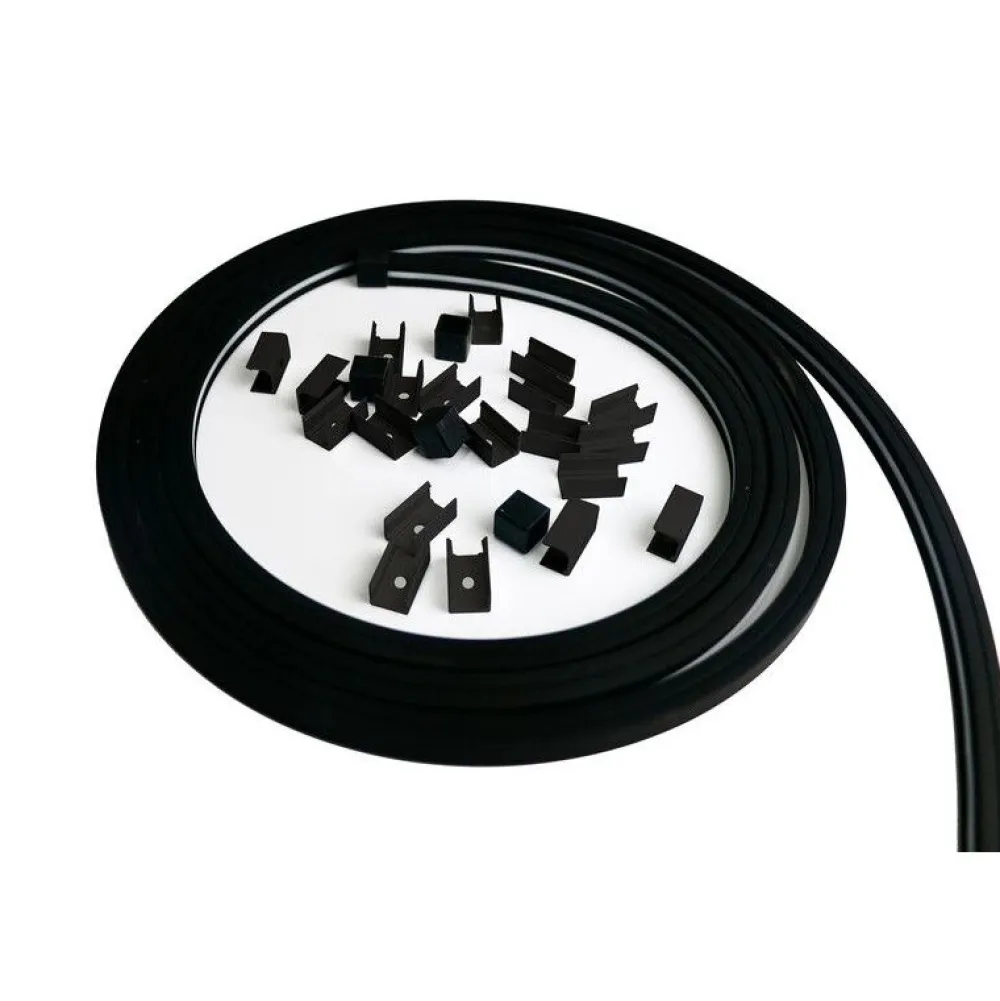 Outlet LED-nauha Elite Sauna 24V 3000K IP67 10W/m 40lm/m 2.5m musta Led-Saunavalot