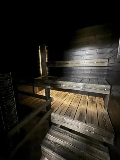 Outlet LED-nauha Elite Sauna 24V 3000K IP67 10W/m 40lm/m 2.5m musta Led-Saunavalot