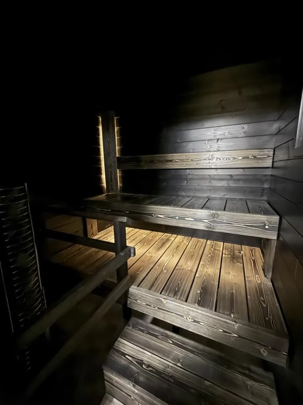 Outlet LED-nauha Elite Sauna 24V 3000K IP67 10W/m 40lm/m 2.5m musta Led-Saunavalot
