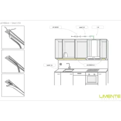 LED-nauha LED-Ribbon 3000K 2m 20W valkoinen*Limente Discount