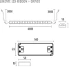 LED-nauha 4 m IP20/IP44 24V 4000K + virtalähde*Limente