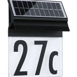 Best LED-numerovalaisin aurinkokennolla Neda, IP44, 3000K, musta Aurinkokennovalaisimet