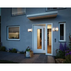 LED-numerovalaisin liike- ja hämärätunnistimella Sheera, Smart Home Zigbee 3.0, IP44, 27.6x7.3cm, antrasiitti*Paulmann Clearance