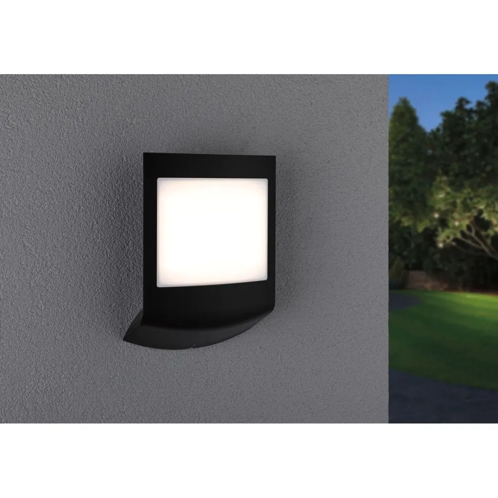 New LED-numerovalaisin liike- ja hämärätunnistimella Padea, Smart Home Zigbee 3.0, RGBW+, IP44, antrasiitti Älyvalaisimet Ulos