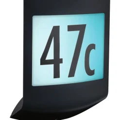 New LED-numerovalaisin liike- ja hämärätunnistimella Padea, Smart Home Zigbee 3.0, RGBW+, IP44, antrasiitti Älyvalaisimet Ulos