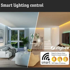 LED-numerovalaisin liike- ja hämärätunnistimella Padea, Smart Home Zigbee 3.0, IP44, antrasiitti*Paulmann Clearance