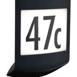 LED-numerovalaisin liike- ja hämärätunnistimella Padea, Smart Home Zigbee 3.0, IP44, antrasiitti*Paulmann Clearance