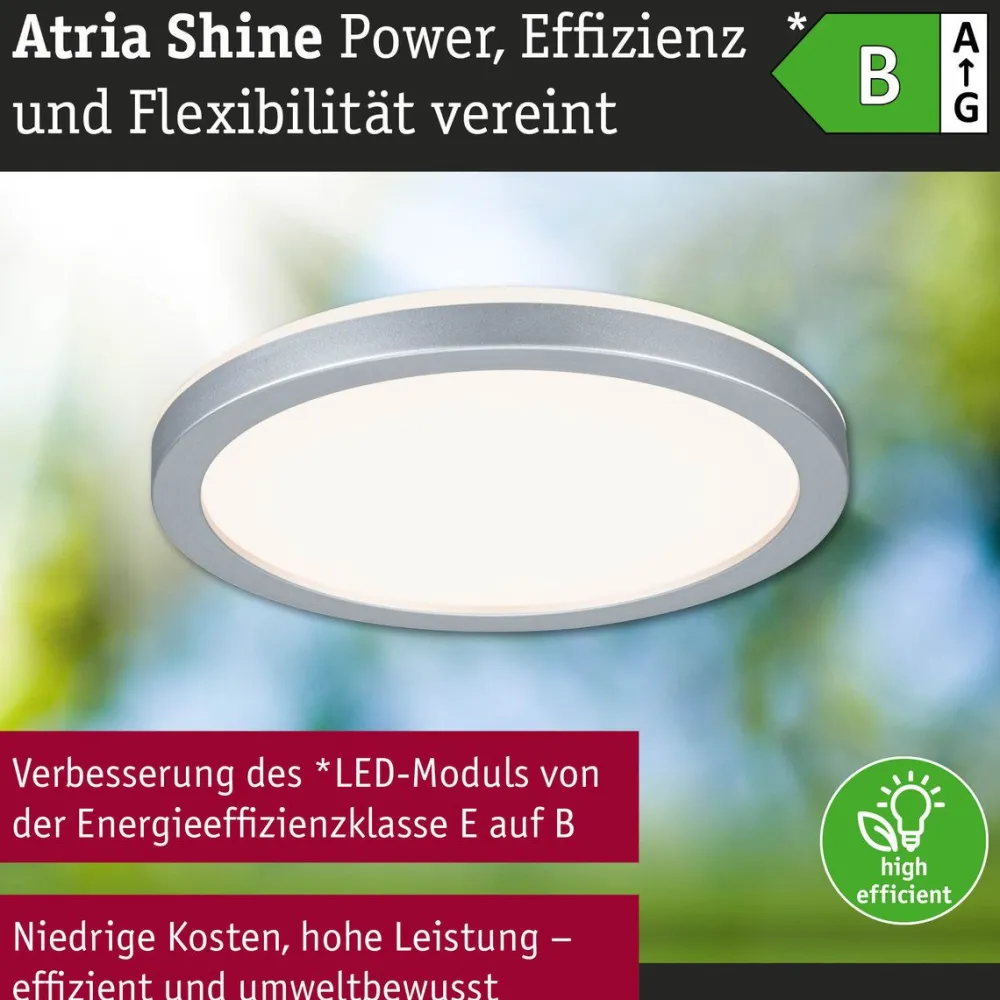 LED-paneeli Atria Shine, pyöreä, IP44, 3000-6500K, eri kokoja*Paulmann Clearance