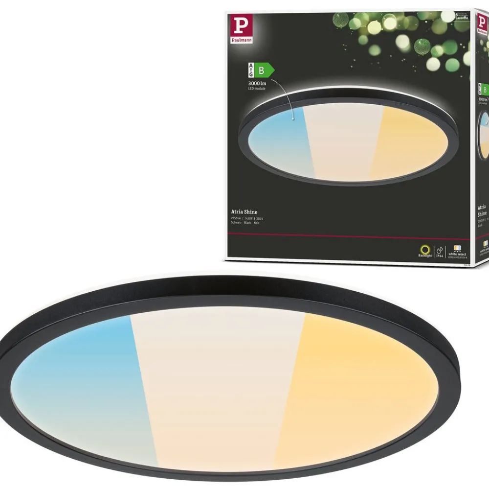 LED-paneeli Atria Shine, pyöreä, IP44, 3000-6500K, eri kokoja*Paulmann Clearance
