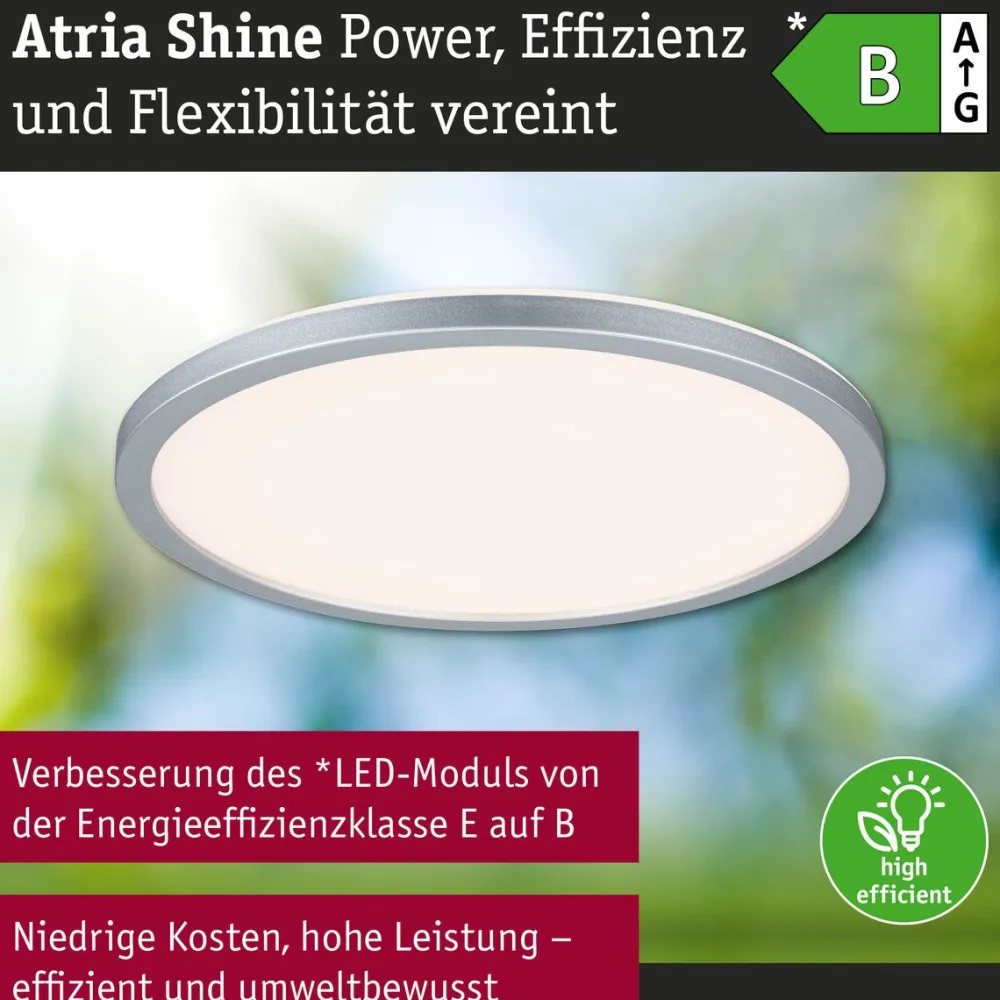LED-paneeli Atria Shine, pyöreä, IP44, 3000-6500K, eri kokoja*Paulmann Clearance
