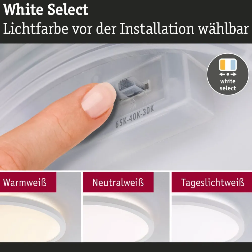 LED-paneeli Atria Shine, pyöreä, IP44, 3000-6500K, eri kokoja*Paulmann Clearance