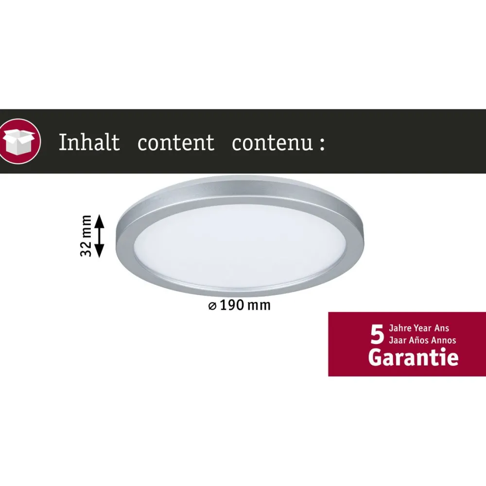 LED-paneeli Atria Shine, pyöreä, IP44, 3000-6500K, eri kokoja*Paulmann Clearance