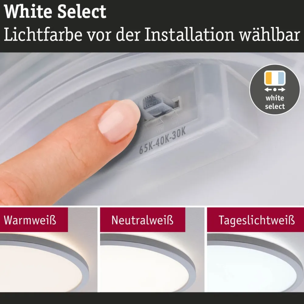 LED-paneeli Atria Shine, pyöreä, IP44, 3000-6500K, eri kokoja*Paulmann Clearance