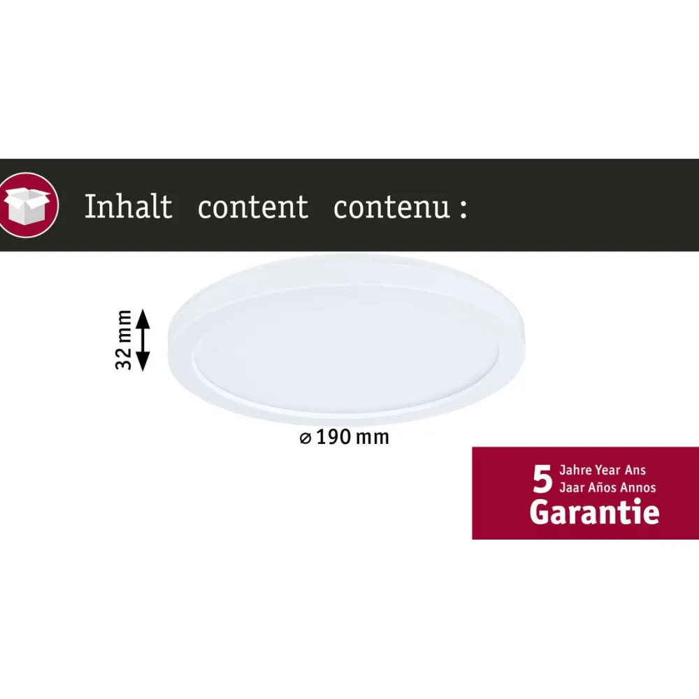 LED-paneeli Atria Shine, pyöreä, IP44, 3000-6500K, eri kokoja*Paulmann Clearance