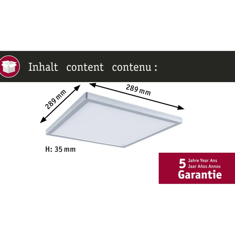 Hot LED-paneeli Atria Shine, kulmikas, IP44, 3000-6500K, eri kokoja Led-Paneelit|Led-Valot