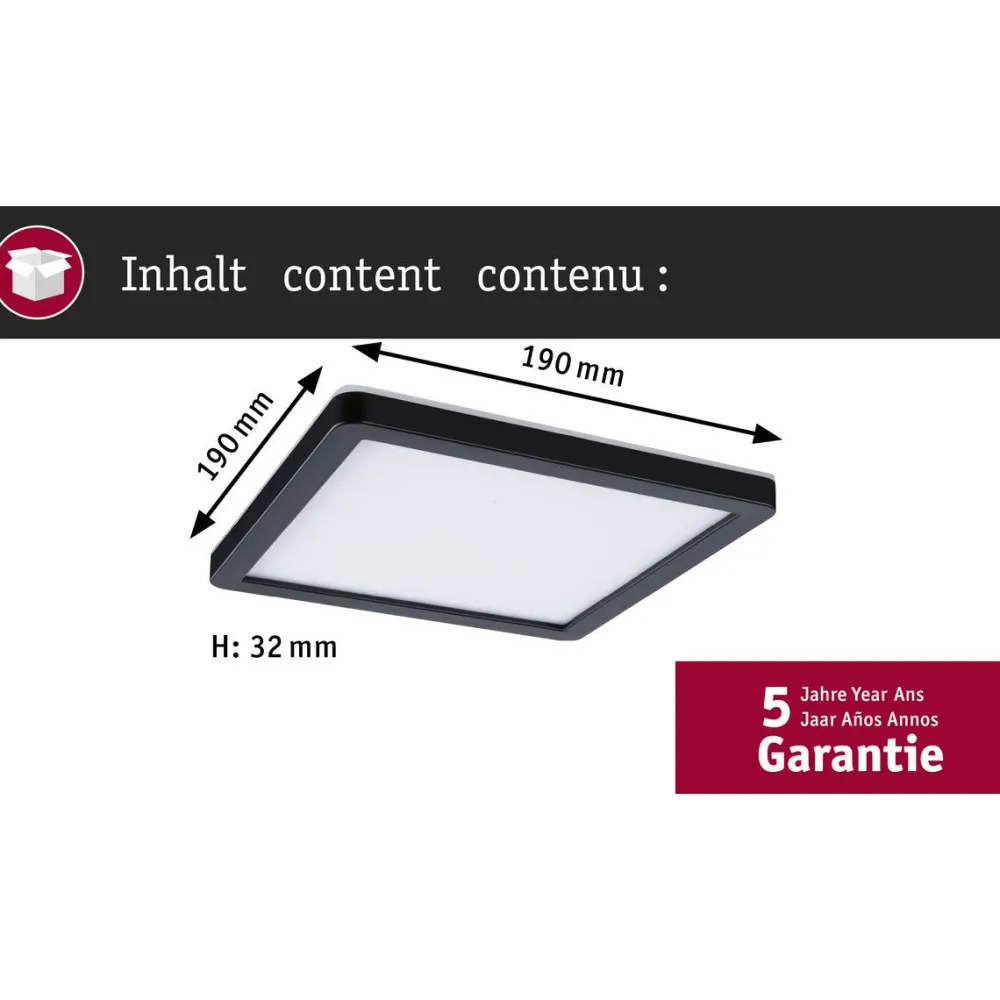 Hot LED-paneeli Atria Shine, kulmikas, IP44, 3000-6500K, eri kokoja Led-Paneelit|Led-Valot