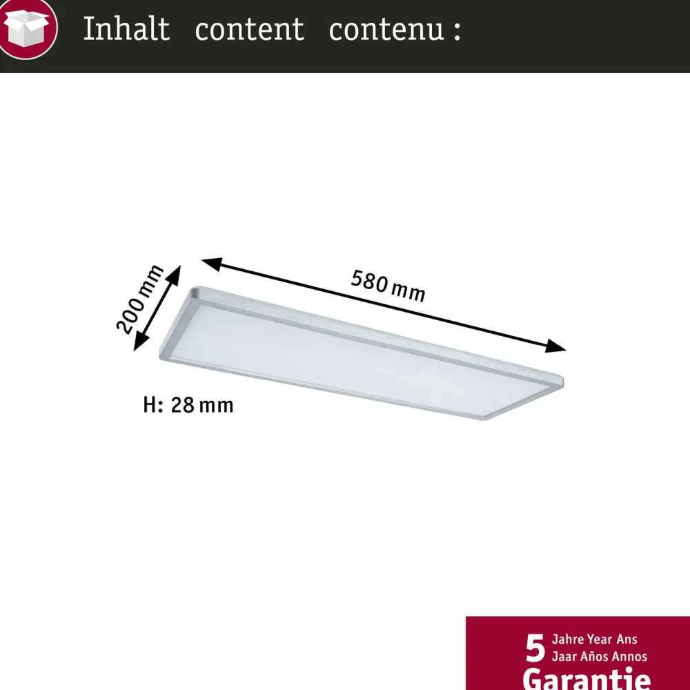 Hot LED-paneeli Atria Shine, kulmikas, IP44, 3000-6500K, eri kokoja Led-Paneelit|Led-Valot
